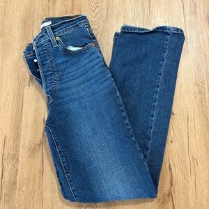 Levi's Deep Blue Straight Leg Jeans
